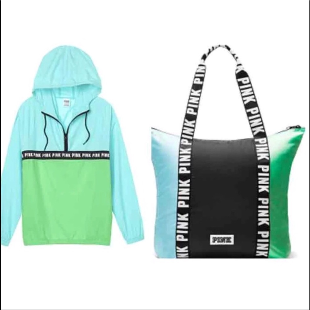Pink Anorak and bag set